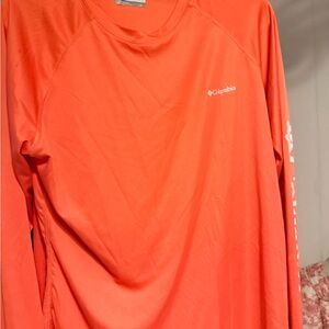 Columbia Vibrant Orange Crew Neck Shirt